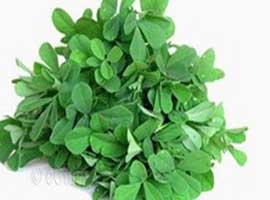 To remove the bitterness of methi leaves