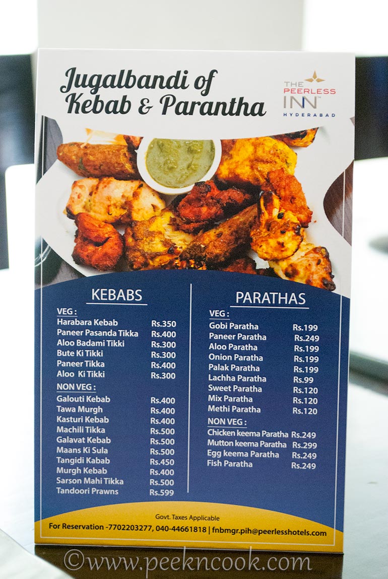 Kebab & Paranthas Food Festival @The Peerless Inn, Hyderabad