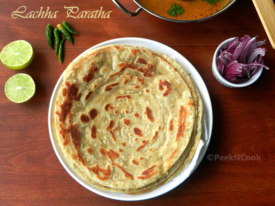Lachha Paratha Or Multi Layered Indian Flat Bread