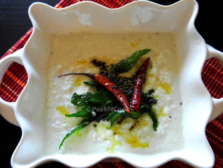Easy South Indian Style Coconut Chutney For Idli/Dosa