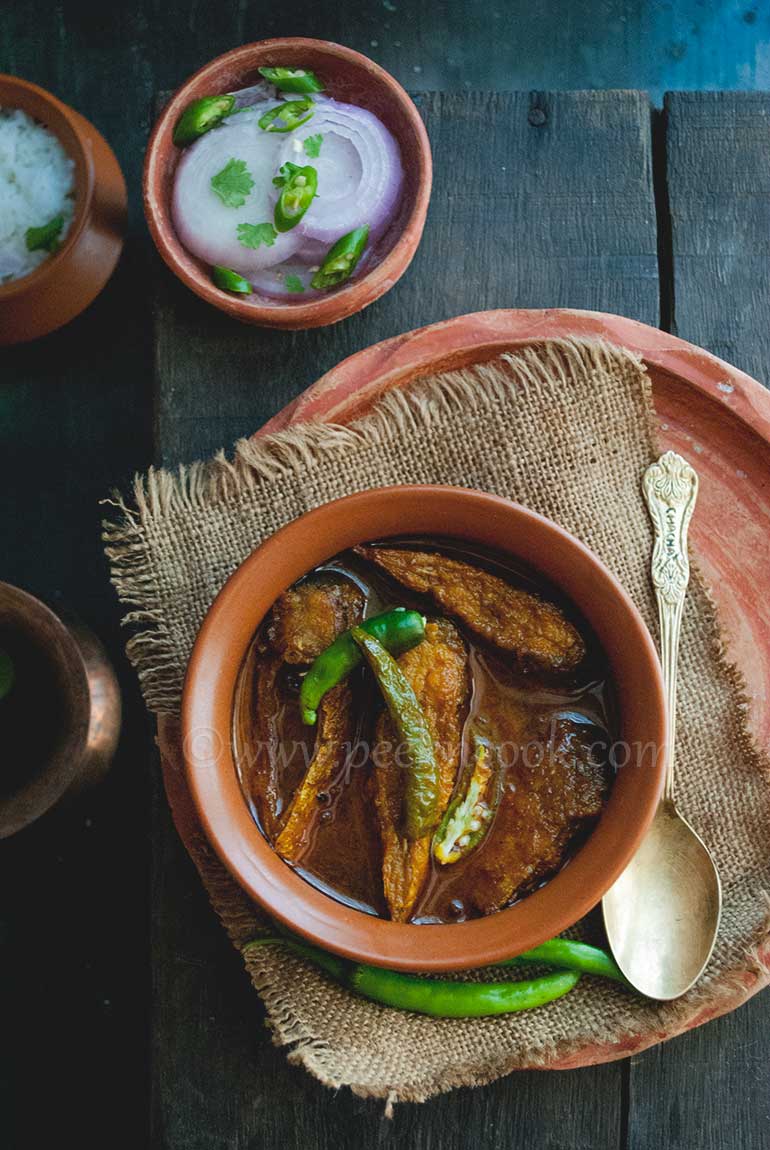 Foli Macher Jhol or Bronze Feather Back Fish curry