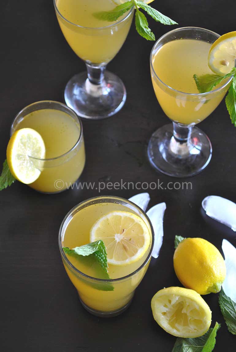 Jal Jeera Or Indian Spiced Lemonade