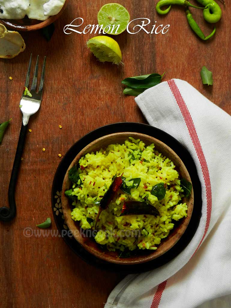 Spicy South Indian Lemon Rice Recipe