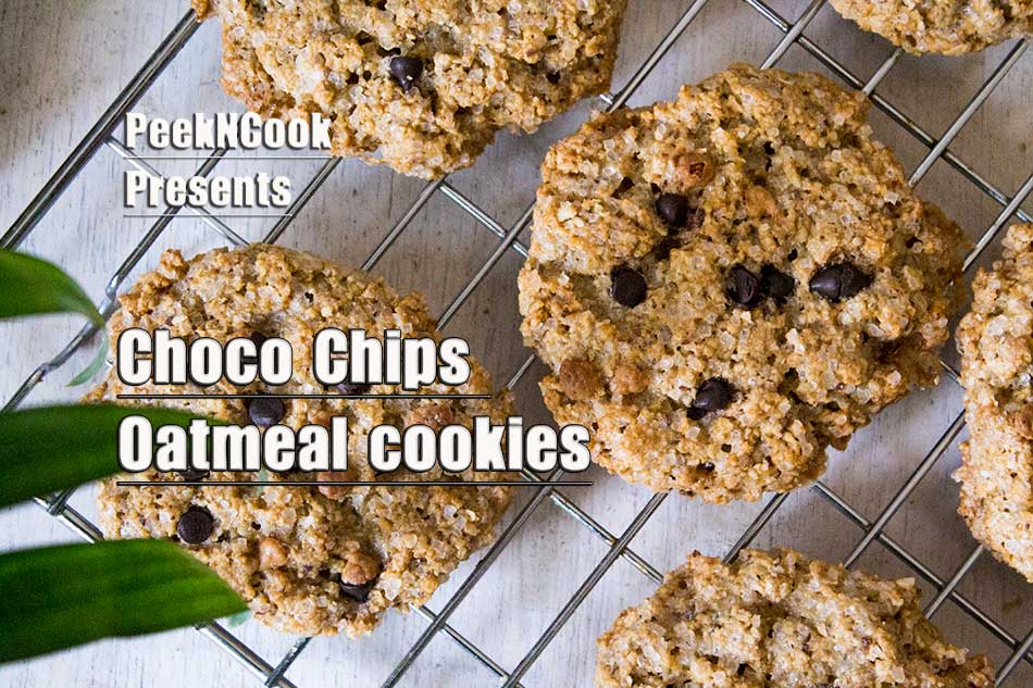 Oatmeal Cookies | Eggless Oatmeal Cookies
