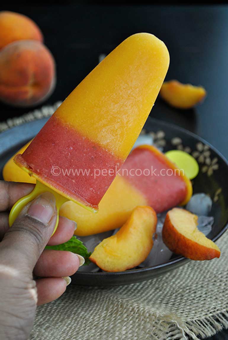 Peach & Watermelon Ice-pops