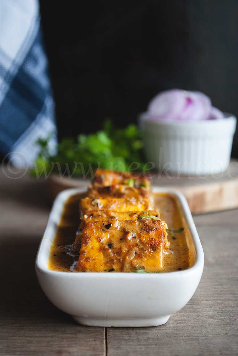 Grilled Paneer Cooked In Rich Gravy