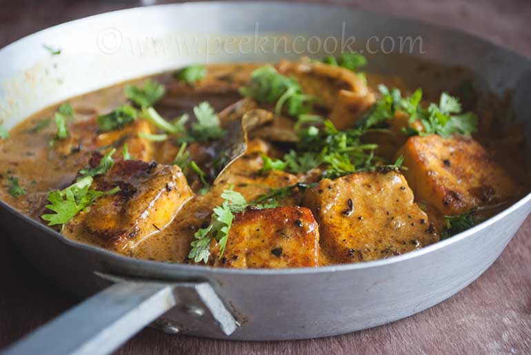 Grilled Paneer Cooked In Rich Gravy
