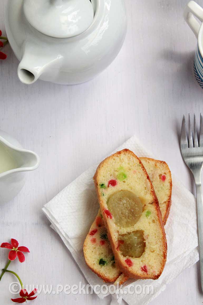 Tutti Fruity Loaf Cake For Christmas